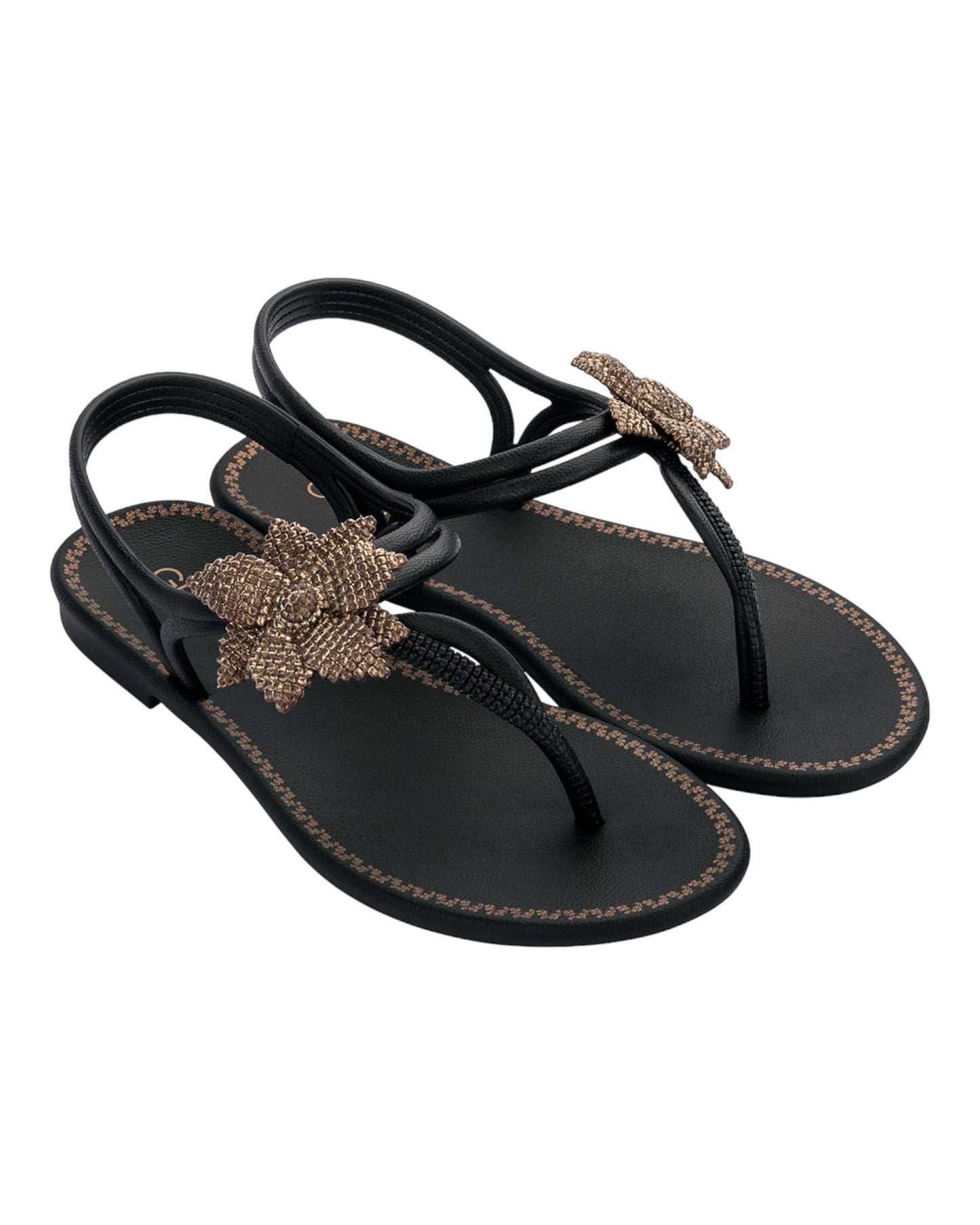 SANDALIAS DE MUJER GREDHA CACAU BOHO18594 EN NEGRO