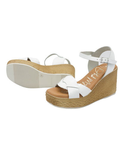 WOMEN'S SANDALS OH MY SANDALS NIA 5226 IN WHITE
