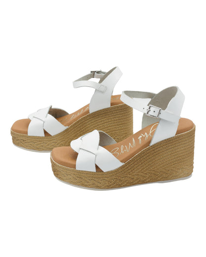 WOMEN'S SANDALS OH MY SANDALS NIA 5226 IN WHITE