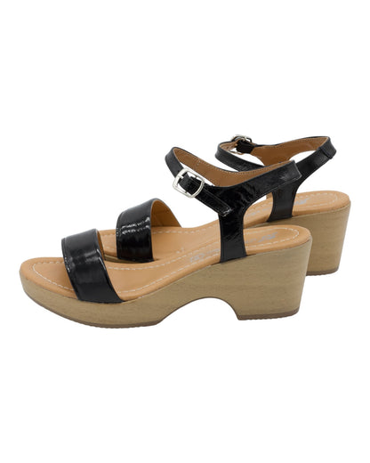 MARIA JAEN 6567X WOMEN'S BLACK SANDALS