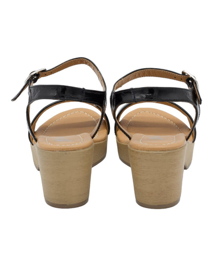 MARIA JAEN 6567X WOMEN'S BLACK SANDALS