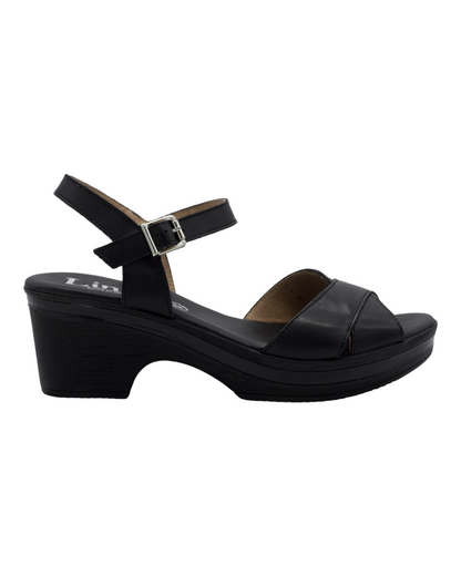 SANDALIAS DE MUJER LINCE 22201 CERDEÑA EN NEGRO