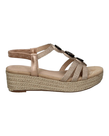 SANDALIAS DE MUJER AMARPIES ABZ23525 EN BRONCE