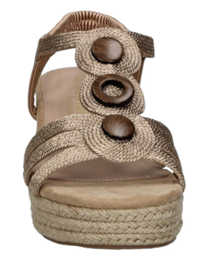 SANDALIAS DE MUJER AMARPIES ABZ23525 EN BRONCE