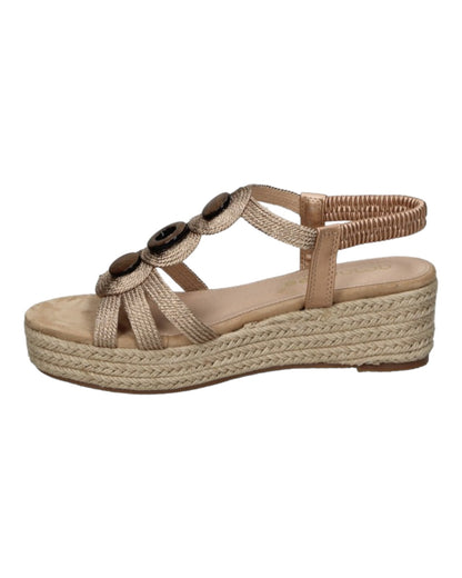 SANDALIAS DE MUJER AMARPIES ABZ23525 EN BRONCE