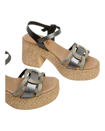 SANDALIAS DE MUJER PORRENET 3061 EN PLOMO