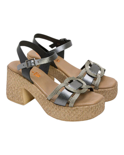 SANDALIAS DE MUJER PORRENET 3061 EN PLOMO