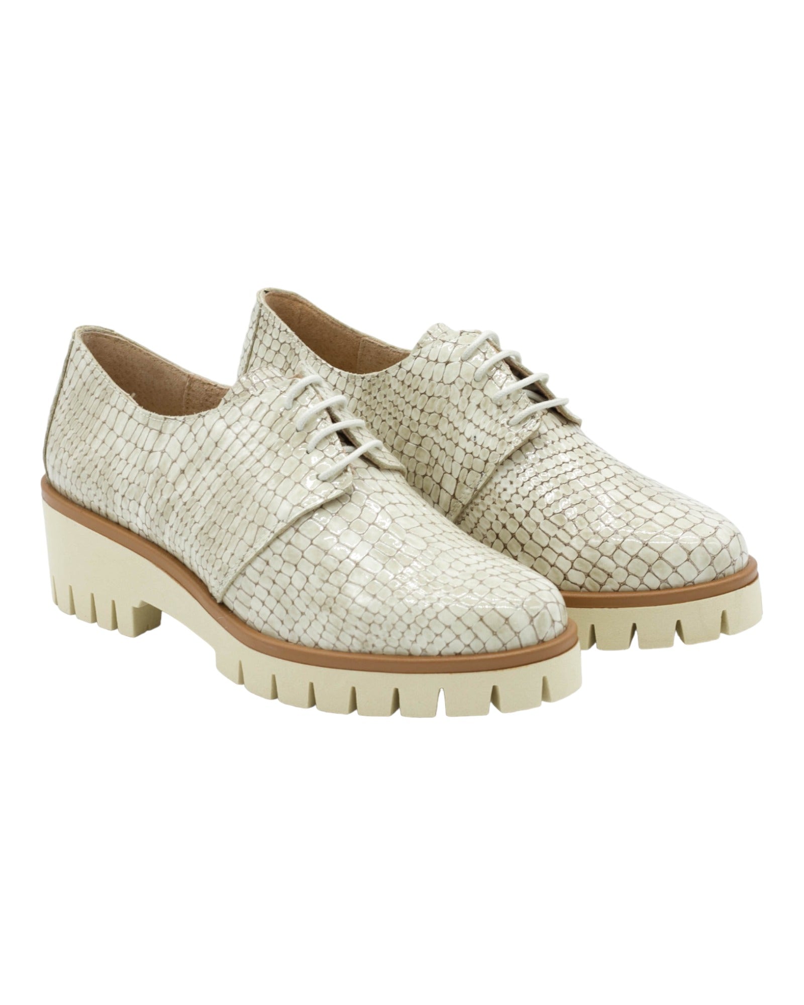 ZAPATOS DE MUJER LINCE 21158 CORVO EN BEIGE