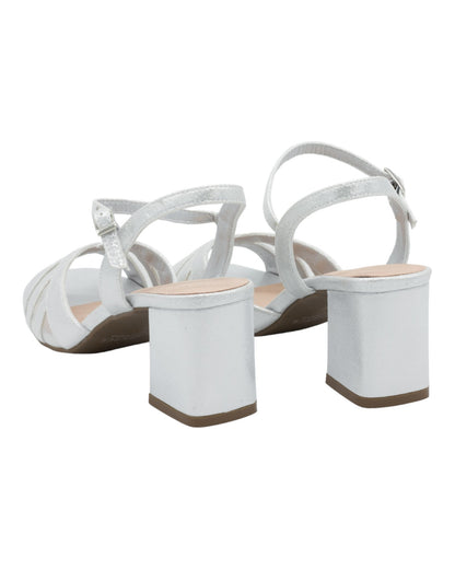 SANDALIAS DE MUJER LAPIERCE MR118 EN PLATA