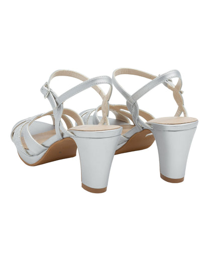 SANDALIAS DE MUJER PRESTIGIO C-511 EN PLATA