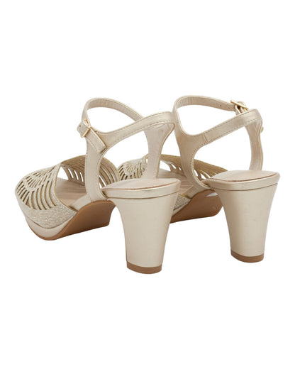 SANDALIAS DE MUJER PRESTIGIO C-513 EN ORO