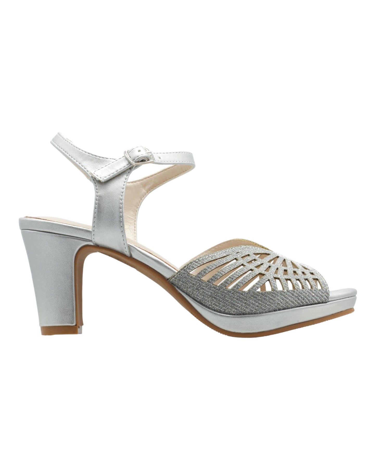 SANDALIAS DE MUJER PRESTIGIO C-513 EN PLATA