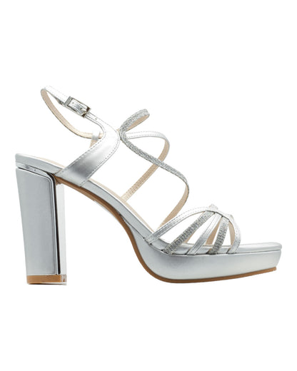 SANDALIAS DE MUJER PRESTIGIO C-538 EN PLATA