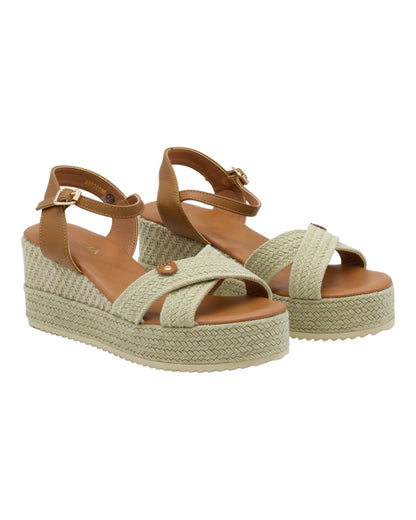 SANDALIAS DE MUJER DANGELA DHF26066 EN CUERO