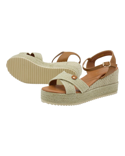 SANDALIAS DE MUJER DANGELA DHF26066 EN CUERO