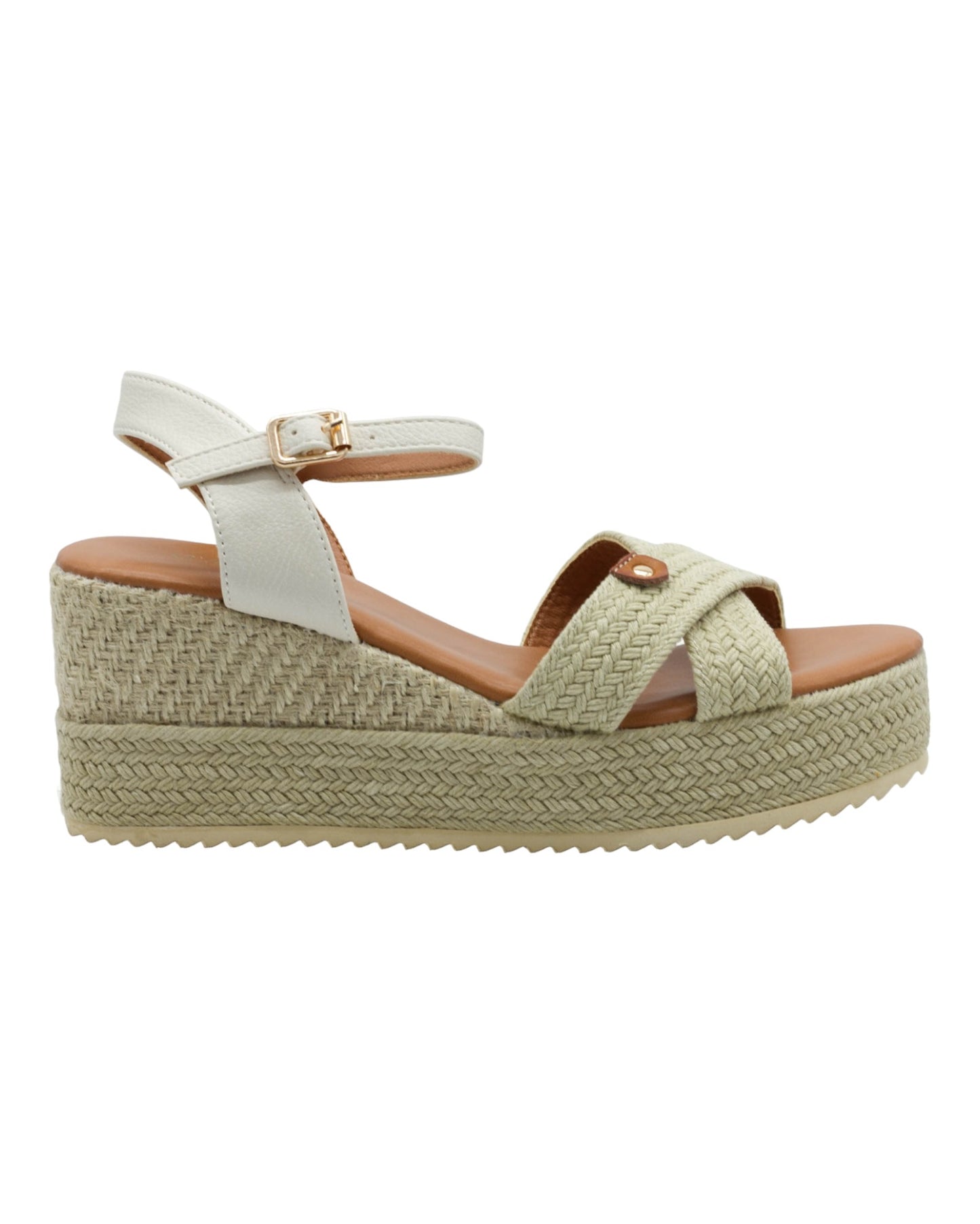 SANDALIAS DE MUJER DANGELA DHF26066 EN BEIGE