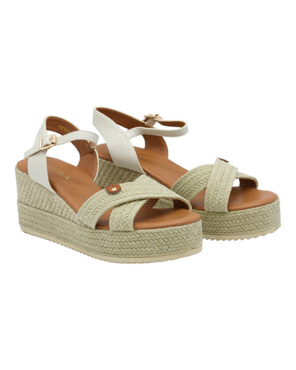 SANDALIAS DE MUJER DANGELA DHF26066 EN BEIGE