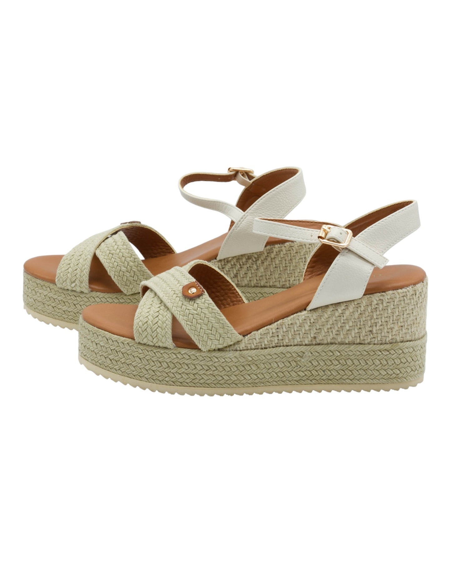 SANDALIAS DE MUJER DANGELA DHF26066 EN BEIGE