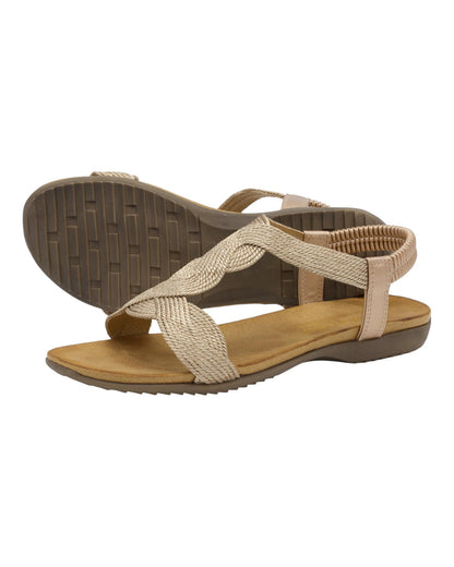 SANDALIAS DE MUJER AMARPIES ABZ23572 EN BRONCE