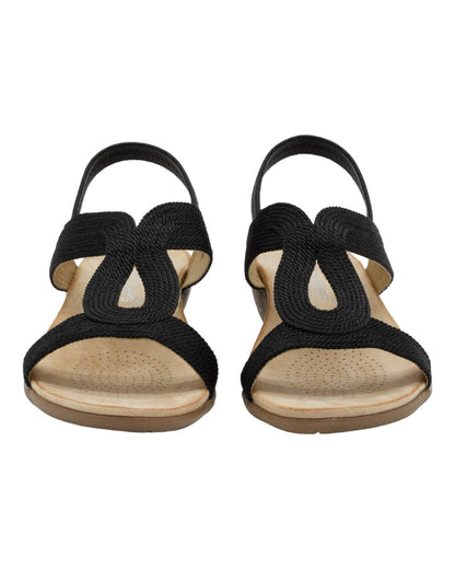 SANDALIAS DE MUJER AMARPIES ABZ26621 EN NEGRO