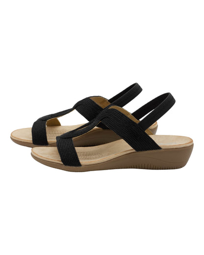 SANDALIAS DE MUJER AMARPIES ABZ26621 EN NEGRO