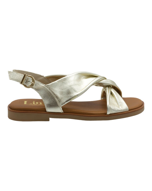 SANDALIAS DE MUJER LINCE 42751 CORFU EN ORO