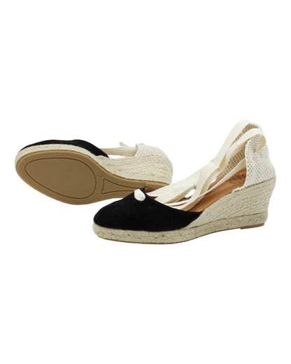 ALPARGATAS DE MUJER CARMEN GARCIA 215S5 EN NEGRO