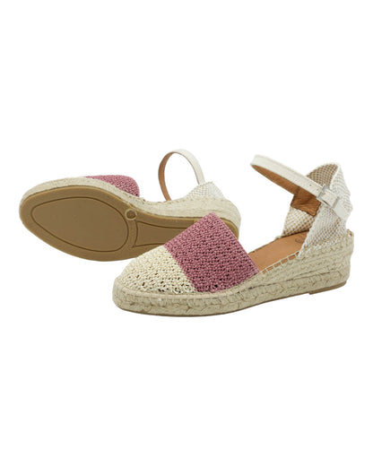 ALPARGATAS DE MUJER CARMEN GARCIA 285S3 EN BEIGE-ROSA