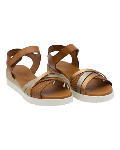 SANDALIAS DE MUJER JORDANA 4242 EN CUERO