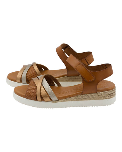 SANDALIAS DE MUJER JORDANA 4242 EN CUERO