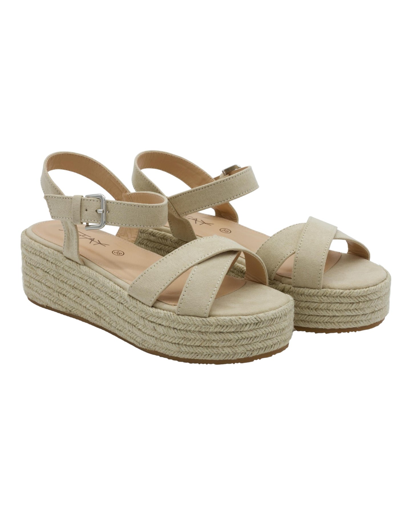 SANDALIAS DE MUJER STAY 65-689 EN BEIGE