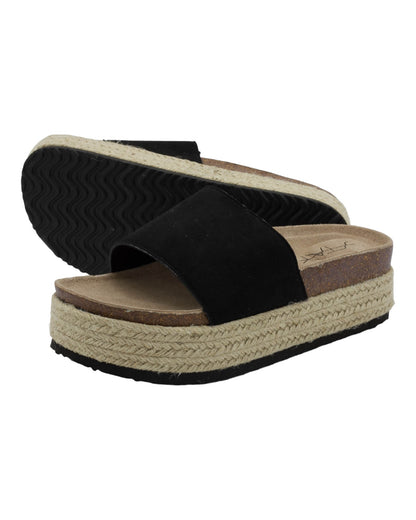 SANDALIAS DE MUJER STAY 77-1292 EN NEGRO