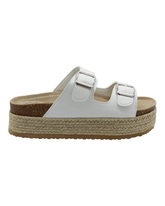 SANDALIAS DE MUJER STAY 77-1290 EN BLANCO