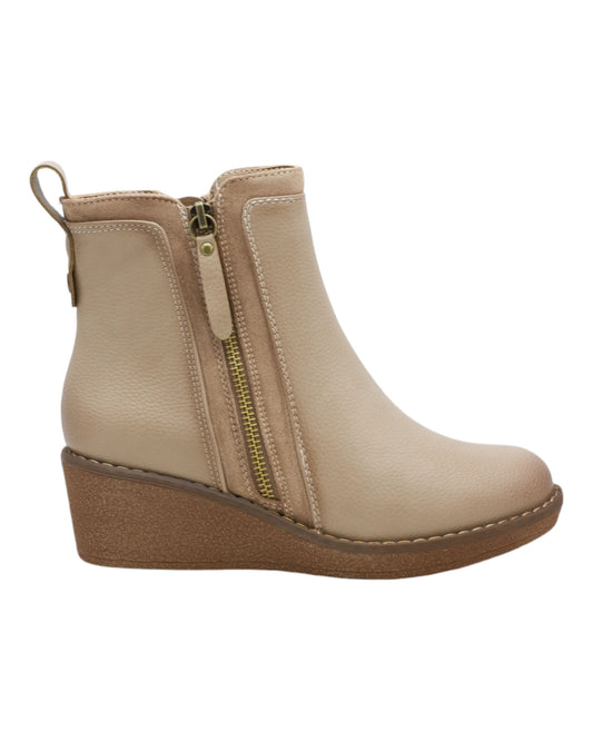 BOTINES DE MUJER HISPAFLEX 2417 EN BEIGE