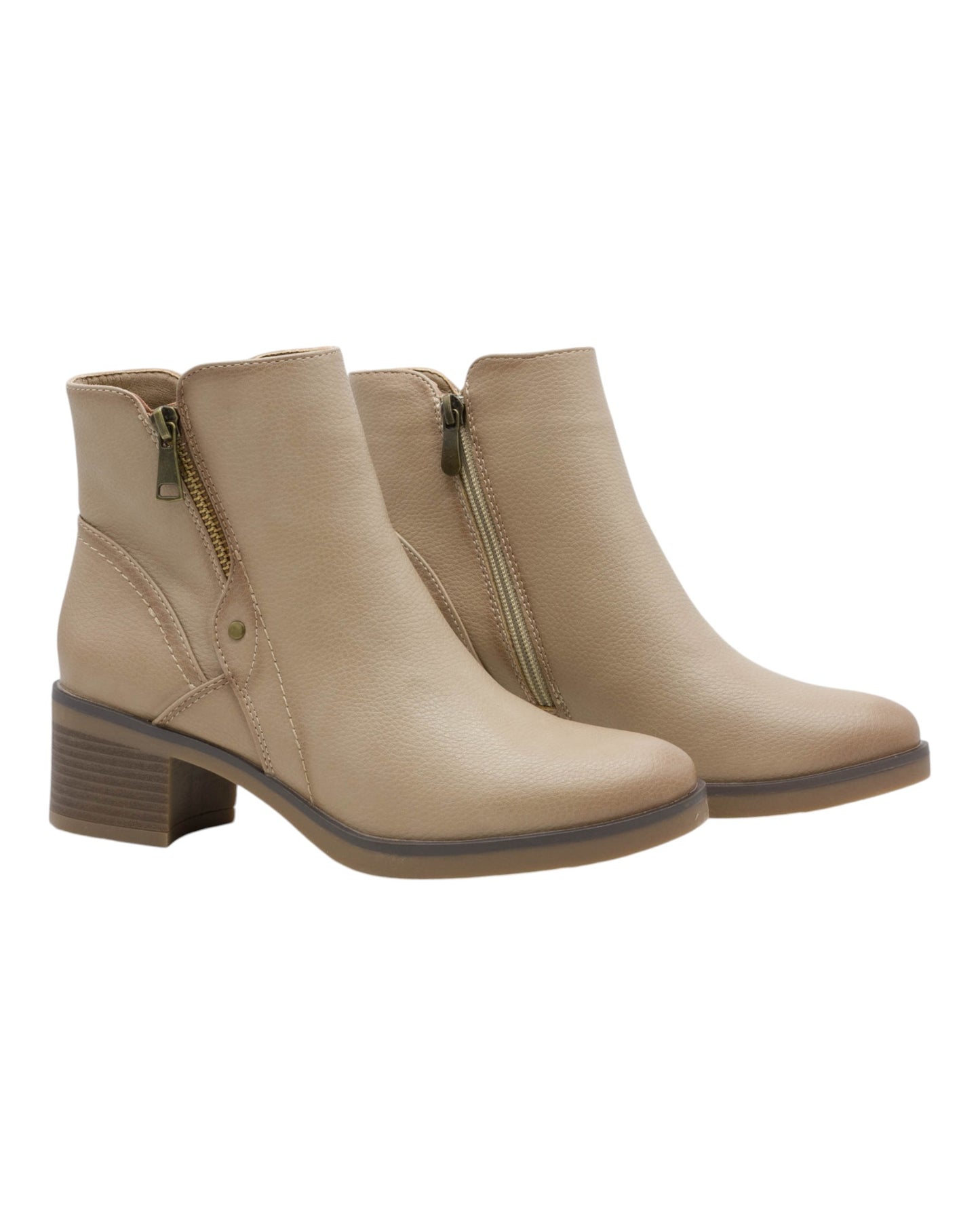 BOTINES DE MUJER HISPAFLEX 2407 EN BEIGE