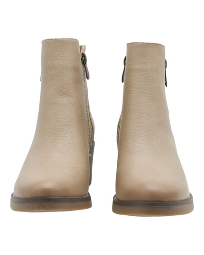 BOTINES DE MUJER HISPAFLEX 2407 EN BEIGE