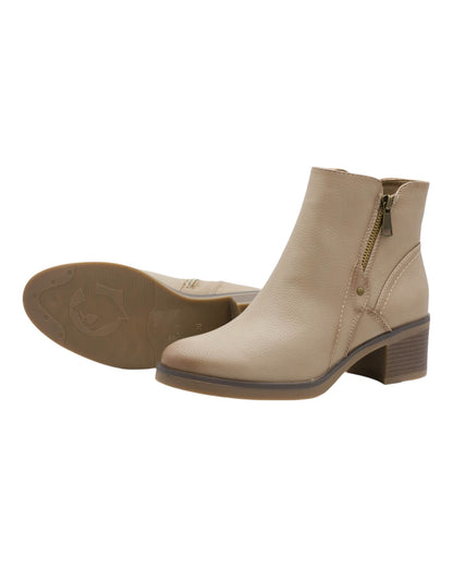 BOTINES DE MUJER HISPAFLEX 2407 EN BEIGE