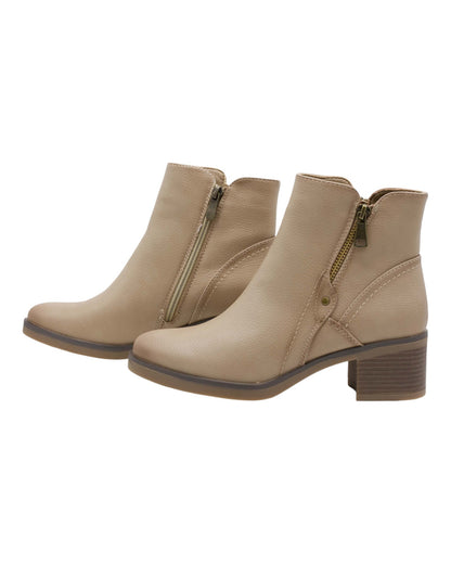 BOTINES DE MUJER HISPAFLEX 2407 EN BEIGE