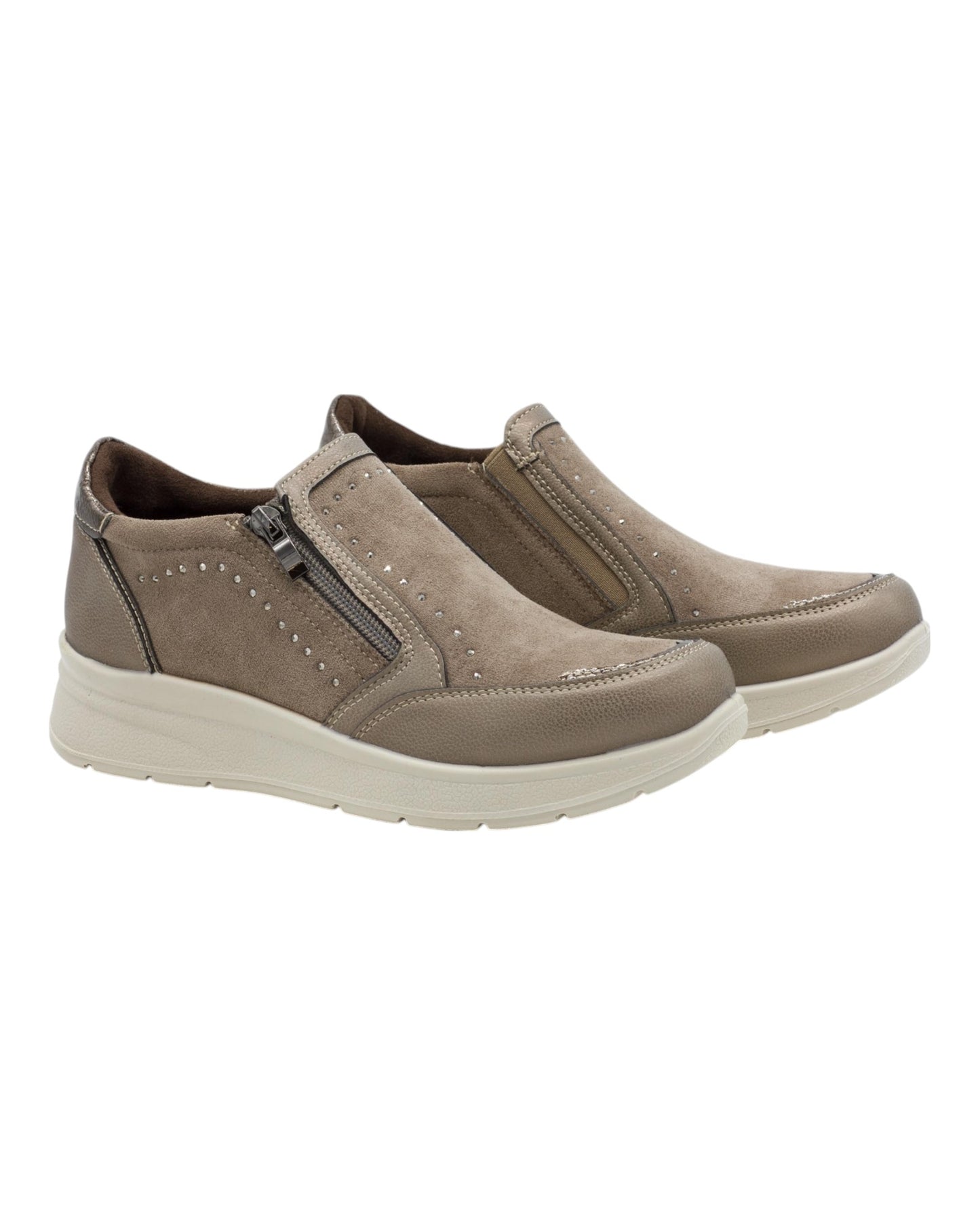 ZAPATOS DE MUJER AMARPIES ATL27021 EN TAUPE