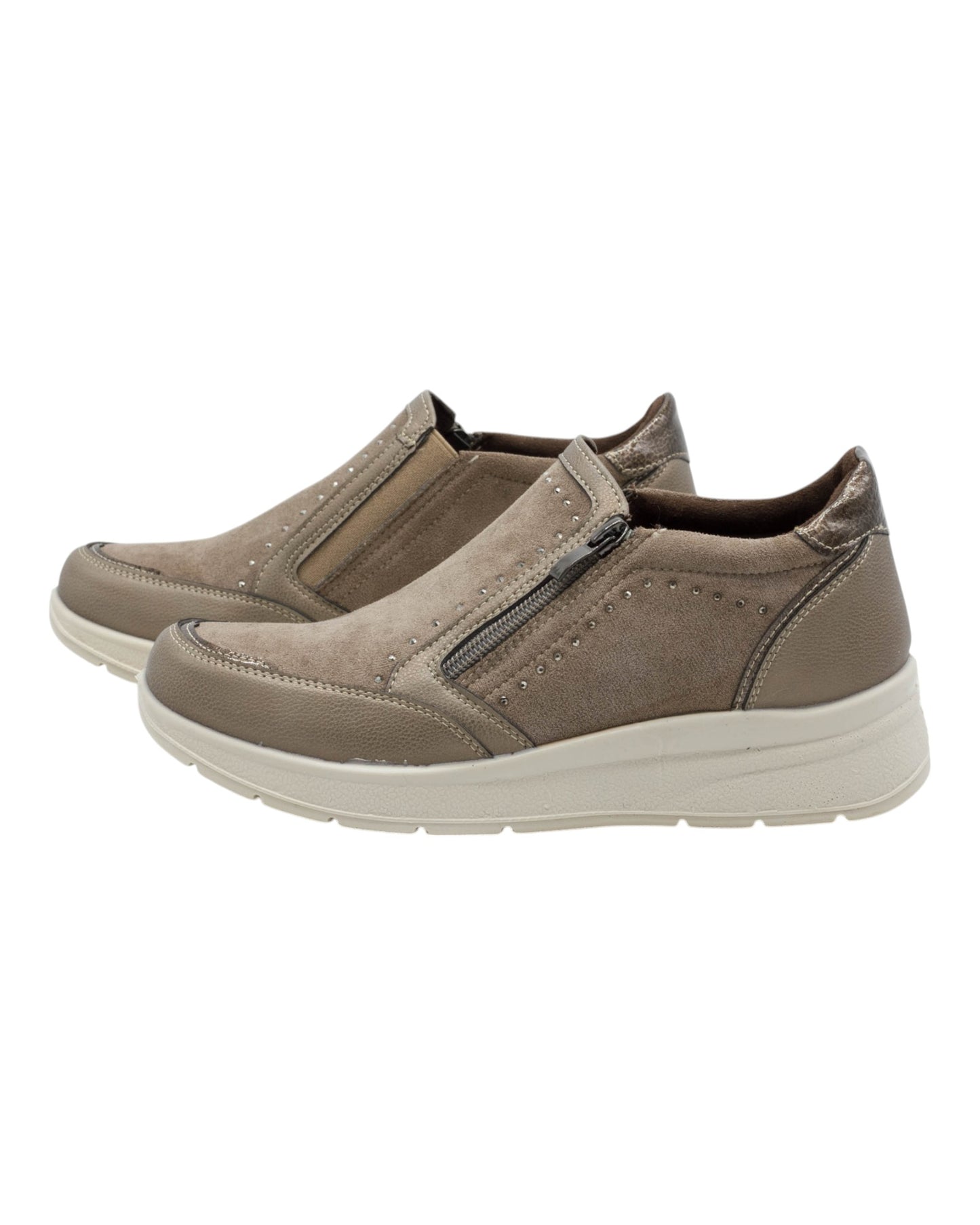 ZAPATOS DE MUJER AMARPIES ATL27021 EN TAUPE