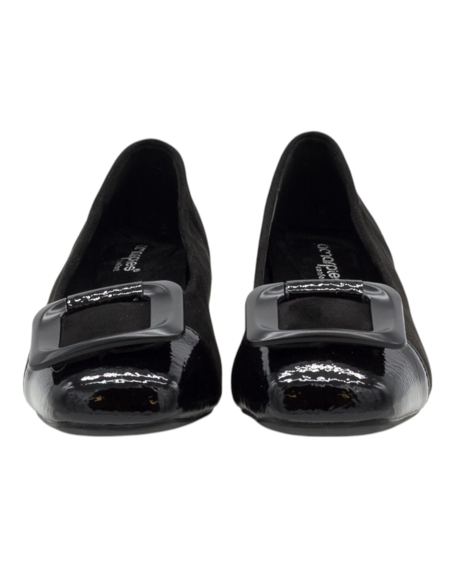 MANOLETINAS DE MUJER AMARPIES ABZ27069 EN NEGRO