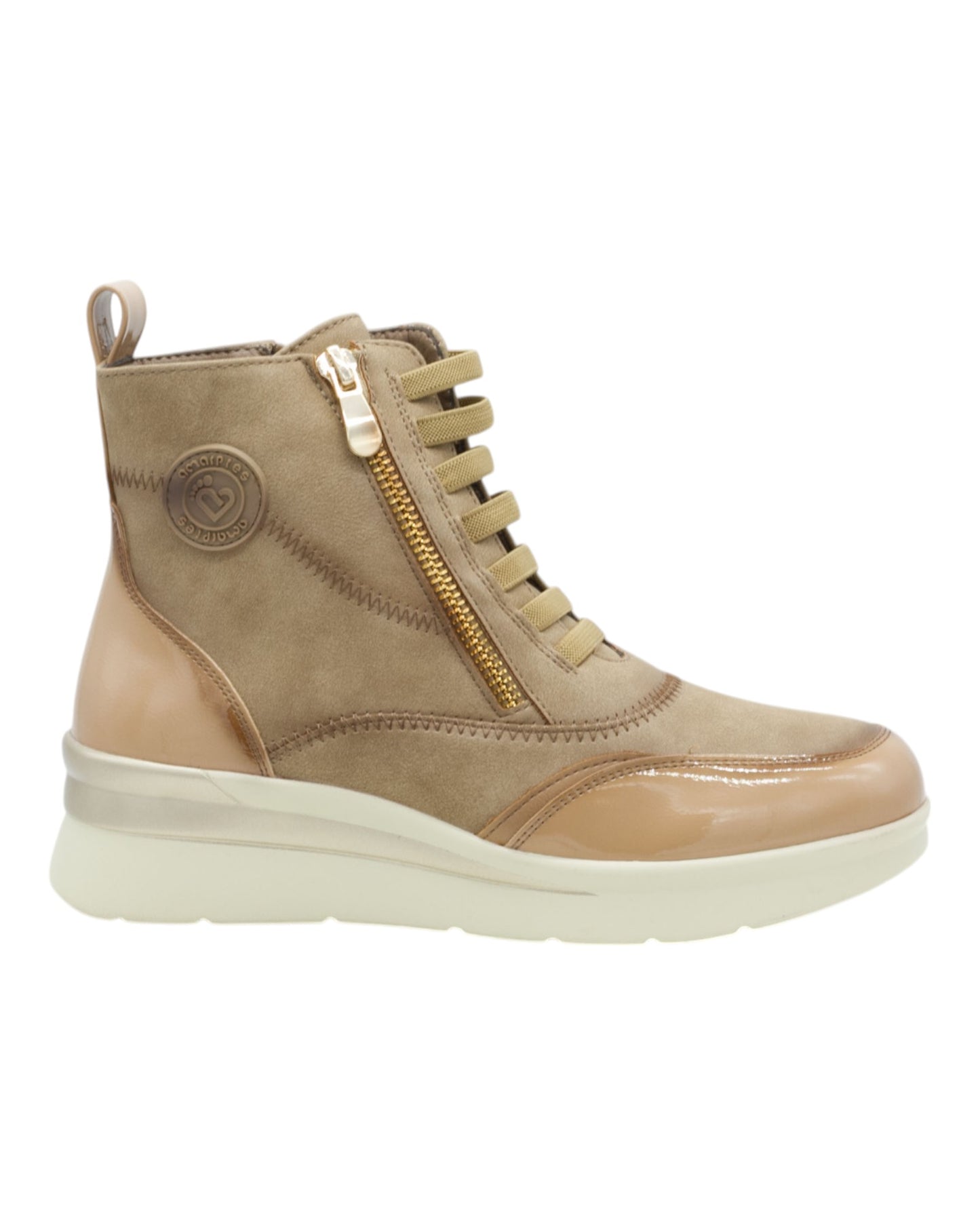 BOTINES DE MUJER AMARPIES AMD27089 EN BEIGE