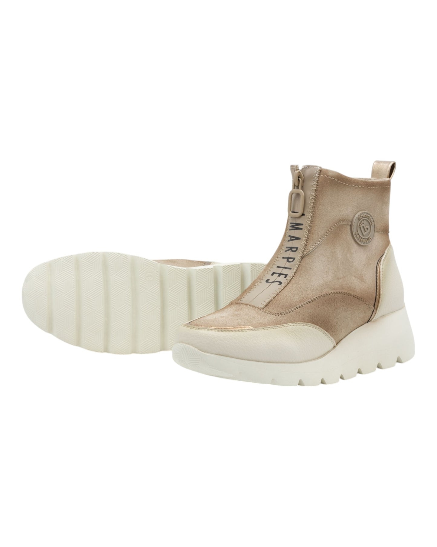 BOTINES DE MUJER AMARPIES AMD27098 EN BEIGE