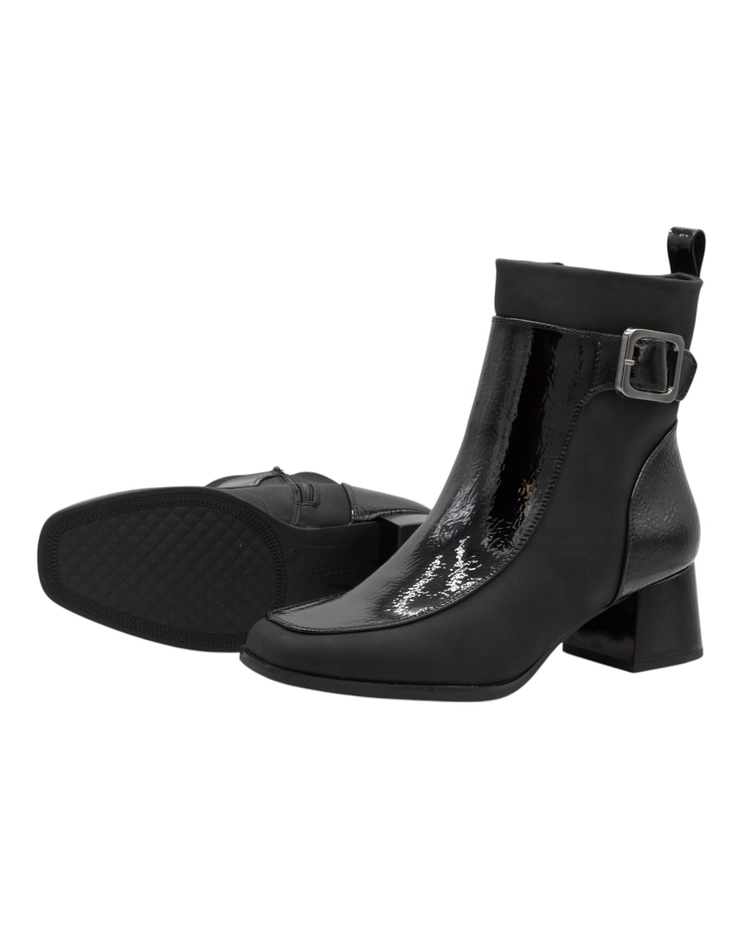 BOTINES DE MUJER AMARPIES AMD27128 EN NEGRO