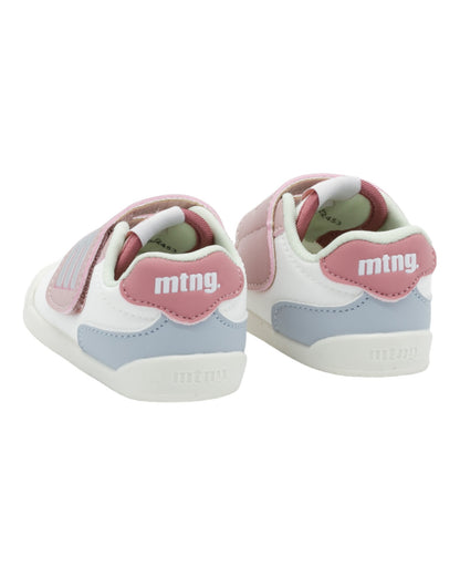 ZAPATILLAS DE NIÑO MUSTANG 48909 EN BLANCO-ROSA