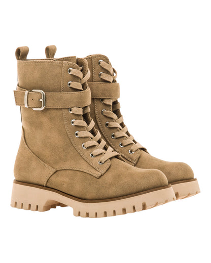 BOTINES DE MUJER MUSTANG 59469 EN TAUPE