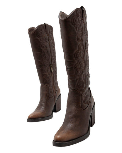 BOTAS DE MUJER MUSTANG 59582 EN CUERO