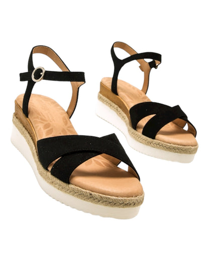 SANDALIAS DE MUJER MUSTANG 59715 EN NEGRO