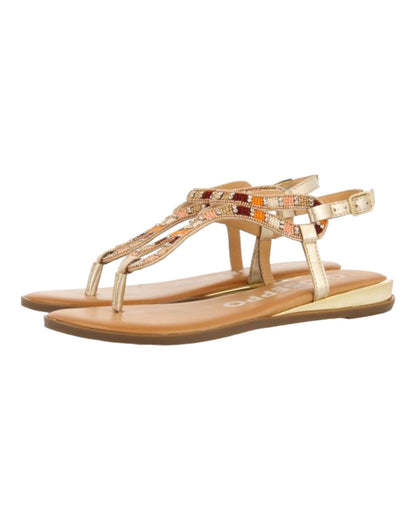 SANDALIAS DE MUJER GIOSEPPO 72026-P EN ORO