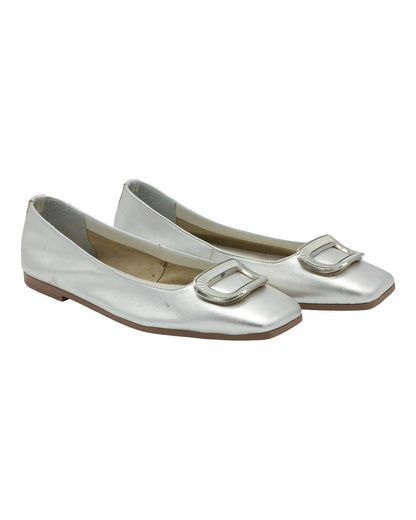 ZAPATOS DE MUJER TOP3 24387 EN PLATA